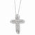 Sterling Silver April CZ Birthstone Message Of The CrossNecklace