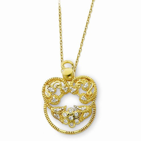 Sterling Silver & Gold-Plated Angel Of Grace Necklace