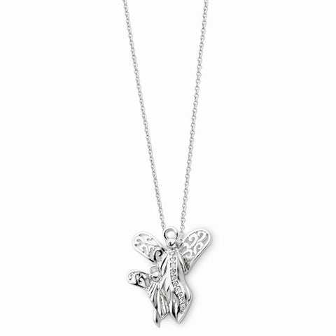 Sterling Silver Angel Of MotherhoodNecklace