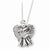 Sterling Silver Antiqued Angel Of Faith Necklace