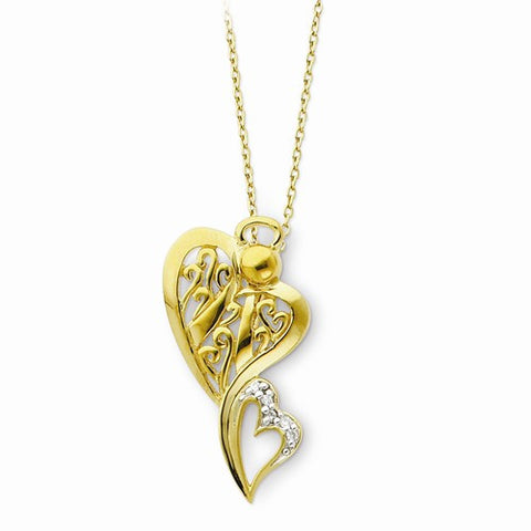 Sterling Silver & Gold-Plated Angel Of Protection Necklace