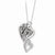 Sterling Silver Antiqued Angel Of Protection Necklace