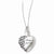 Sterling Silver Antiqued Heart Remembrance Ash Holder Necklace
