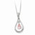 Sterling Silver OCZ Stone Never Forget Tear Birthstone Necklace
