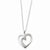 Sterling Silver & CZ Soulmate Heart Necklace