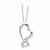 Sterling Silver & CZ Protected Heart Necklace