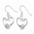 Sterling Silver CZ Loveknots Dangle Earrings