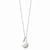 Sterling Silver Cultured Pearl & CZ Forever (Embrace) Necklace