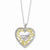 Sterling Silver & Gold-Plated CZ Bridesmaid Heart Necklace