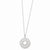 Sterling Silver Polished Family Heart Strings Necklace