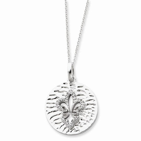 Sterling Silver & CZ Purity Necklace