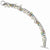 Sterling Silver Multi-Color Cz & Cultpearl Color Me Happy Bracelet