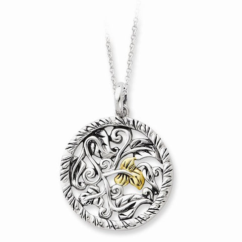 Sterling Silver & Gold-Plated Fall A Season Of Fulfillment Necklace