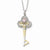 Sterling Silver & Gold-Plated OCZ Birthstone Key Necklace