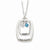 Sterling Silver Antiqued CZ Keep The Faith Necklace