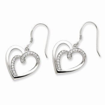 Sterling Silver CZ Soulmate Earrings