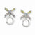 Sterling Silver CZ Love & Kisses Earrings