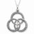 Sterling Silver Antiqued Threefold Cord Necklace