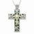 Sterling Silver & Gold-Plated CZ Planted Faith Cross Necklace