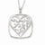 Sterling Silver Antiqued You Are A Friend Of My HeartNecklace
