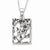 Sterling Silver Antiqued Thank You For Your Kindness Necklace