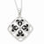 Sterling Silver Antiqued Wishing You Luck Necklace