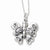 Sterling Silver Antiqued Butterfly Ash Holder Necklace