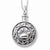 Sterling Silver Antiqued Paw Ash Holder Necklace