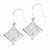 Sterling Silver CZ I Love You All Year Long Earrings