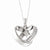 Sterling Silver CZ Happy Ever After Wedding Bands Necklace
