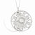 Sterling Silver CZ & Simulated Cat'S Eye Be A Blessing Necklace
