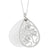 Sterling Silver CZ & Simulated Cat'S Eye Life Goes On Necklace
