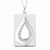 Sterling Silver CZ Antiqued He Will Wipe Away Our Tears Necklace