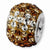 Sterling Silver Brown Graduated Crystal Bead Charm hide-image