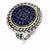 Sterling Silver w/14k Yellow Gold Sapphire Ring