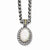 14K/Silver Two-Tone with Antiqued Mother Of Pearl Necklace
