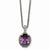 14K Yellow Gold Amethyst Necklace