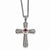 14K Yellow Gold Amethyst Cross Necklace