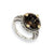 Sterling Silver w/14k Yellow Gold 5.00Smokey Quartz Ring