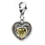 Amore La Vita Sterling Silver W/14k Gold Lemon Quartz Antiqued Charm hide-image