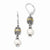 Sterling Silver w/14k Yellow Gold 8mm Freshwater Cultured Pearl Earrings