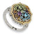 Sterling Silver w/14k Yellow Gold 1.43tw Multi Gemstone Ring