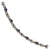 Sterling Silver with 14K Yellow Gold Amethyst Antiqued Bracelet