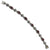 Sterling Silver with 14K Yellow Gold Garnet Bracelet