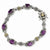 Sterling Silver with 14K Yellow Gold Amethyst Bracelet