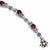 Sterling Silver with 14K Yellow Gold Rhodilite Garnet Bracelet