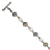 Sterling Silver with 14K Yellow Gold 6-6.5Mm Freshwater Cultured Pearl Bracelet