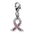 Amore La Vita Sterling Silver Awareness Pink Tourmaline Charm hide-image