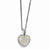 14K Yellow Gold Diamond Heart Necklace