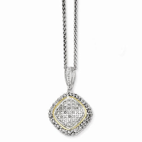 14K Yellow Gold Diamond Necklace